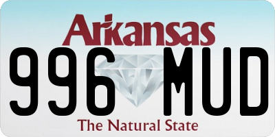 AR license plate 996MUD