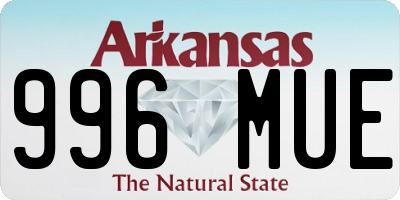 AR license plate 996MUE