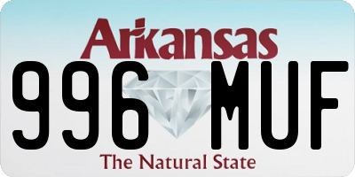 AR license plate 996MUF