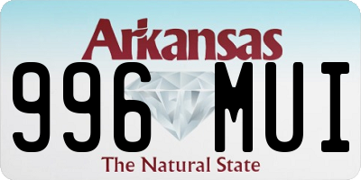 AR license plate 996MUI
