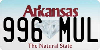 AR license plate 996MUL