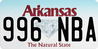 AR license plate 996NBA