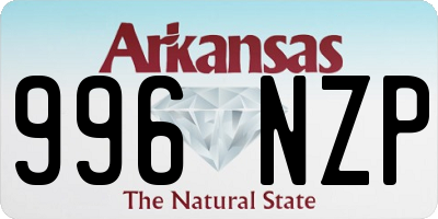 AR license plate 996NZP