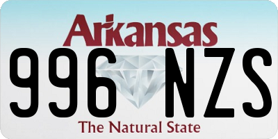 AR license plate 996NZS