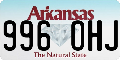 AR license plate 996OHJ