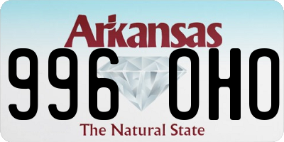 AR license plate 996OHO