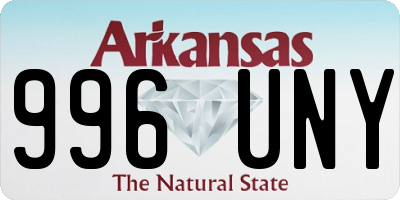 AR license plate 996UNY