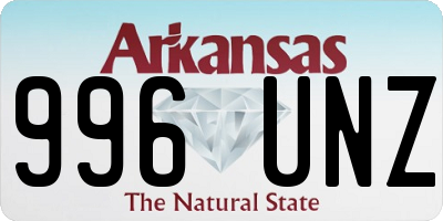 AR license plate 996UNZ