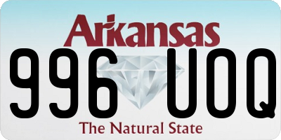 AR license plate 996UOQ
