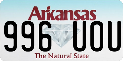 AR license plate 996UOU