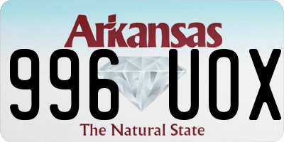 AR license plate 996UOX