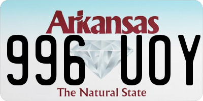 AR license plate 996UOY