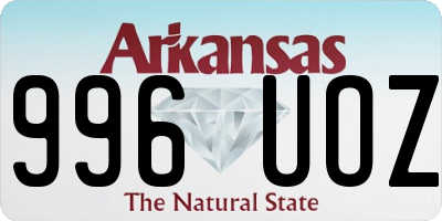 AR license plate 996UOZ