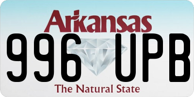 AR license plate 996UPB