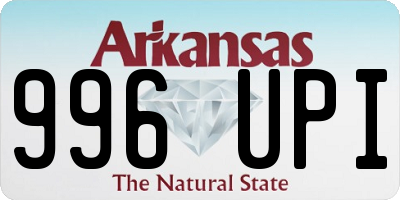 AR license plate 996UPI