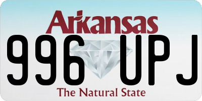 AR license plate 996UPJ