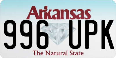 AR license plate 996UPK