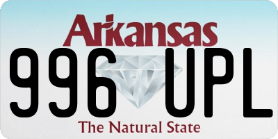 AR license plate 996UPL