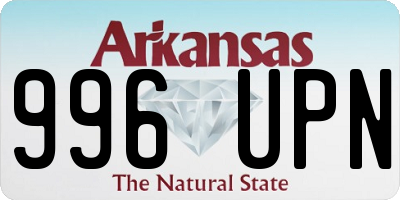 AR license plate 996UPN