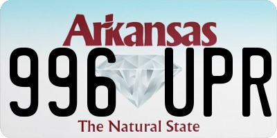 AR license plate 996UPR