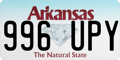 AR license plate 996UPY