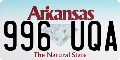 AR license plate 996UQA
