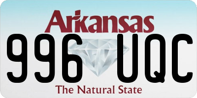 AR license plate 996UQC