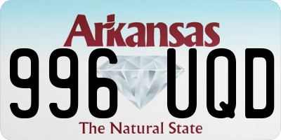 AR license plate 996UQD