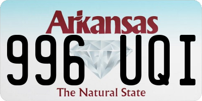 AR license plate 996UQI