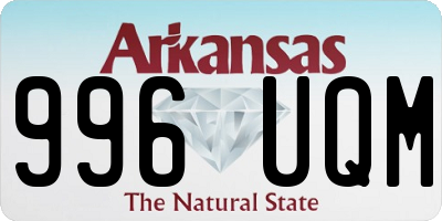 AR license plate 996UQM