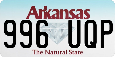 AR license plate 996UQP