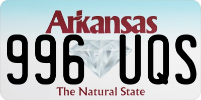 AR license plate 996UQS