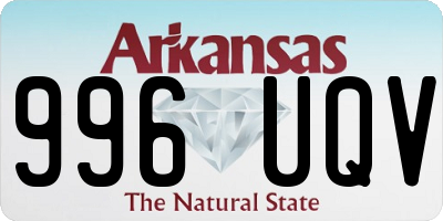 AR license plate 996UQV