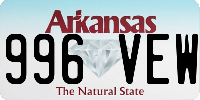 AR license plate 996VEW