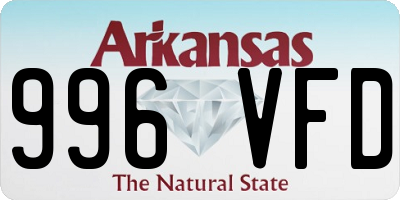 AR license plate 996VFD
