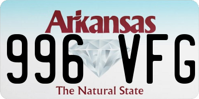 AR license plate 996VFG