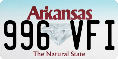 AR license plate 996VFI