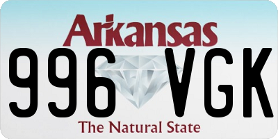 AR license plate 996VGK
