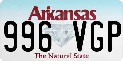 AR license plate 996VGP