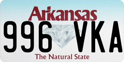 AR license plate 996VKA