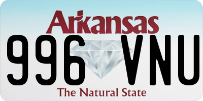 AR license plate 996VNU