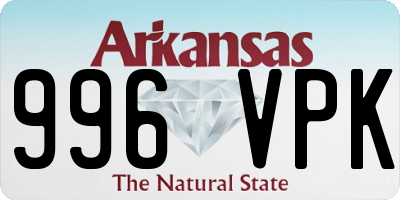 AR license plate 996VPK