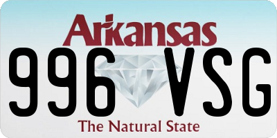 AR license plate 996VSG