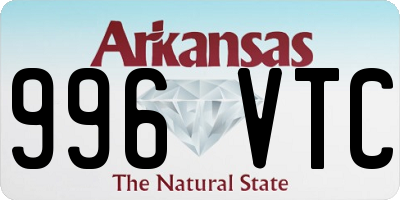 AR license plate 996VTC