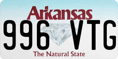 AR license plate 996VTG