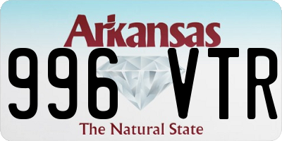 AR license plate 996VTR