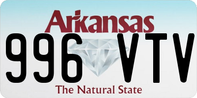 AR license plate 996VTV