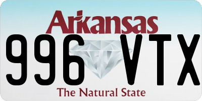 AR license plate 996VTX
