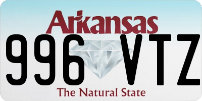 AR license plate 996VTZ