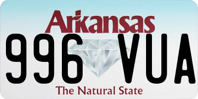 AR license plate 996VUA